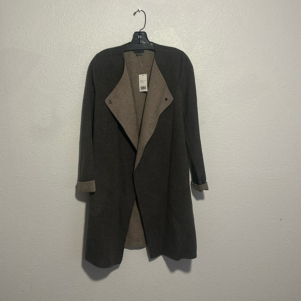 Vince Hemp Wool Blend Coat - Size Small